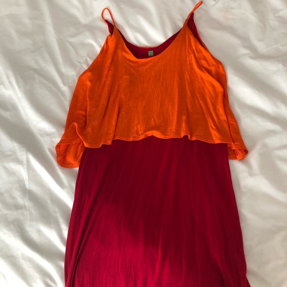 Maxi dress color block